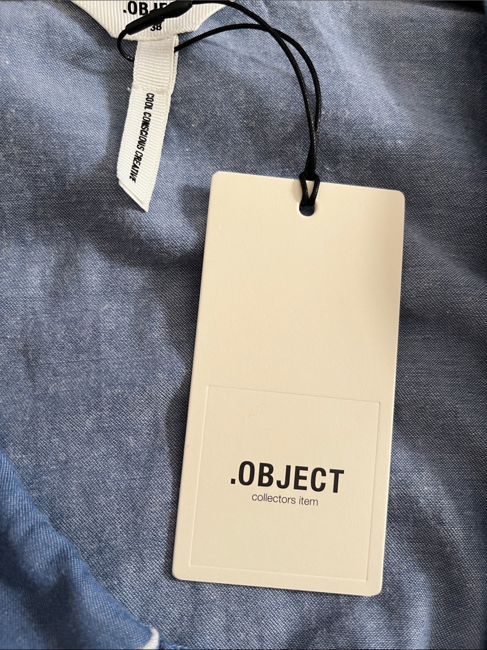 Object Light Blue Collared Top - Picture 9 of 12